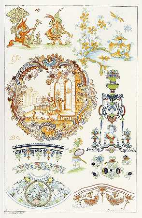 欧共体词典pl.6`Dictionnaire De La Céramique Pl.6 (1893) by Edouard Garnier