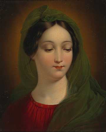 圣母像`Portrait of the Madonna by Mihael Stroj