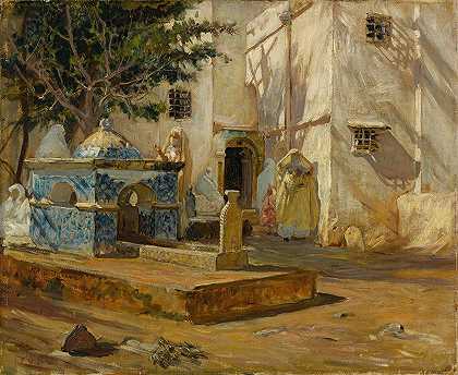 阿尔杰·马雷`Alger Mareh (1886) by Frederick Arthur Bridgman