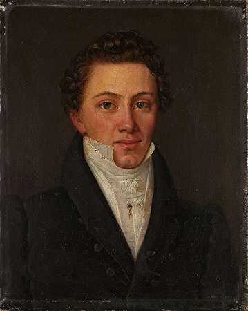 约翰·切宁肖像`Portrait of Johan Tscherning (1829) by Knud Baade