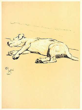 三伏天`A Dog Day Pl 08 (1902) by Cecil Charles Windsor Aldin