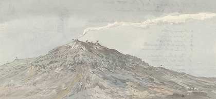 从西南方向看埃特纳山`Gezicht op de Etna gezien vanuit het zuidwesten (1778) by Willem Carel Dierkens