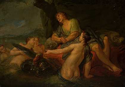神话场景`Mythological Scene (18th Century) by Christian Bernhard Rode
