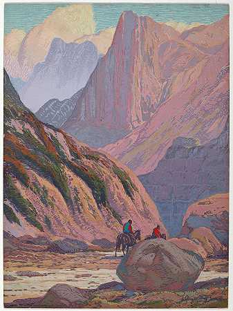 无题（亚利桑那峡谷）`Untitled (Arizona Canyon) (1923) by Fred Grayson Sayre