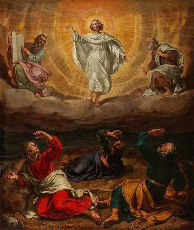 基督的变形`The Transfiguration of Christ (17th Century) by Netherlandish School