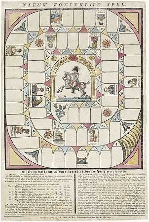 新皇家游戏`Nieuw koninklijk spel (1820) by Jan Oortman Sr.