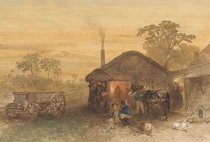 法瑞尔`De hoefsmid (1876) by Charles Rochussen
