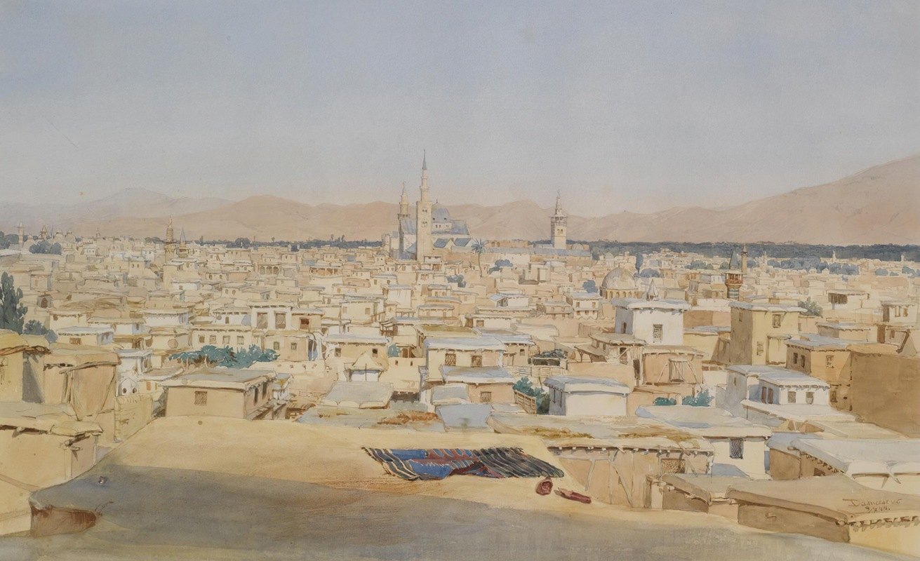 大马士革`Damascus (1844) by Max Schmidt