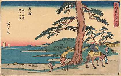奥基苏`Okitsu (ca. 1841–1842) by Andō Hiroshige
