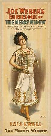 乔·韦伯这是《快乐寡妇》的滑稽表演`Joe Webers burlesque of The merry widow (1908) by Strobridge and Co