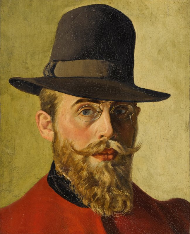 自画像`Self~Portrait (1907) by Georges Emile Lebacq