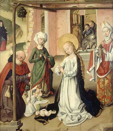 Ll和崇拜儿童`LAdoration de lEnfant (1475~1510) by Master of the Saint Bartholomew Altarpiece