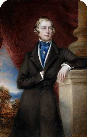 弗雷德里克·阿克洛姆·米尔班克，第一男爵`Frederick Acclom Milbank, 1st Baronet (1820~1898) by Maria Mosely