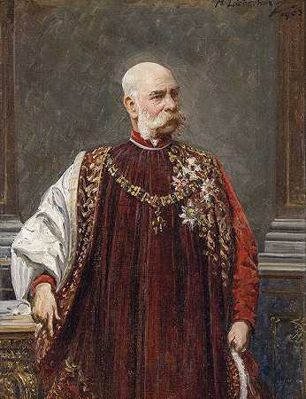 约瑟夫`Franz Joseph (1903) by Adolf Liebscher