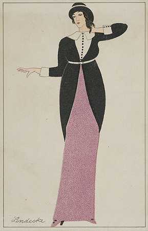 时尚（时尚）9`Fashion (Mode) 9 (1912) by Otto Friedrich Carl Lendecke