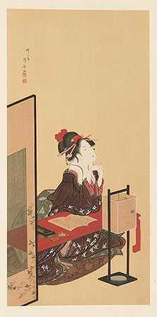浮世绘学校的杰作，Pl.37`Masterpieces selected from the Ukiyoyé School, Pl.37 (1906) by Shiichi Tajima
