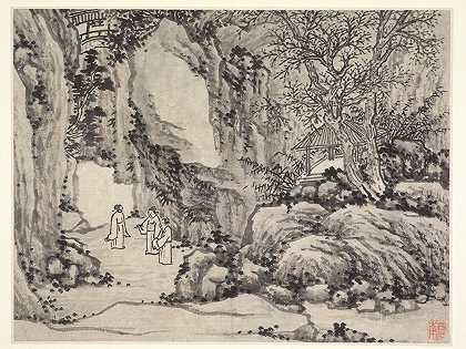 剑泉虎丘`The Sword Spring, Tiger Hill (after 1490) by Shen Zhou