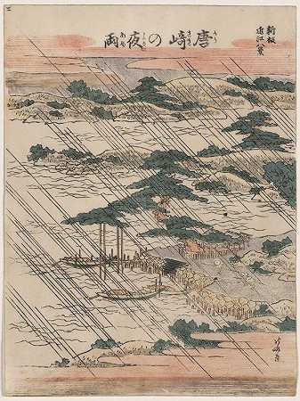 Karasaki no-yau`Karasaki no yau (1804~1818) by Katsushika Hokusai