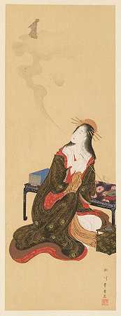 浮世绘学校的杰作，第15页`Masterpieces selected from the Ukiyoyé School, Pl.15 (1906) by Shiichi Tajima