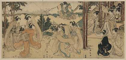 黑山一寿`Yatsushi kuramayama (1801) by Toyokuni Utagawa