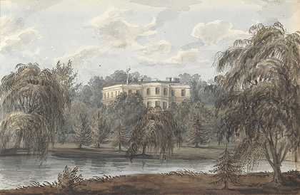 埃塞克斯州旺斯特德格罗夫市旺斯特德大厦`Wanstead House, Wanstead Grove, Essex (1824 to 1832) by Anne Rushout
