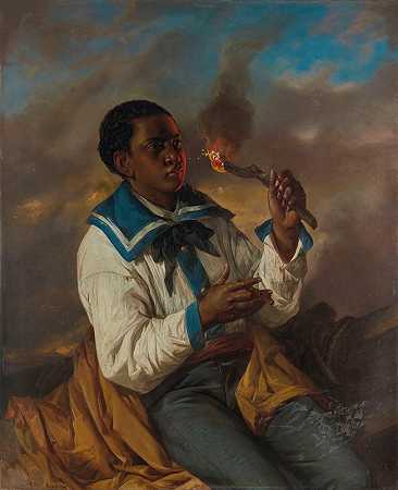 抽雪茄的人`The cigar smoker (19th Century) by English School