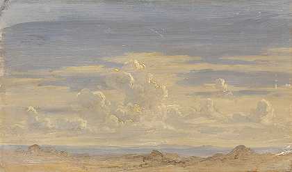 云研究`Wolkenstudie by Gustav Friedrich Papperitz