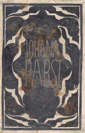 Johanna Pabst的自由意志书设计`Ontwerp voor ex libris van Johanna Pabst (1874) by Carel Adolph Lion Cachet