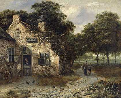 农舍`The Farmhouse (1655 ~ 1684) by Jan Wijnants