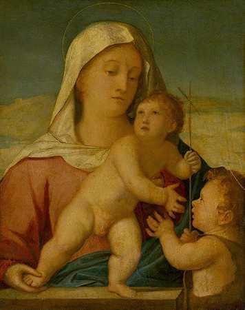 圣母玛利亚和圣约翰的孩子`Madonna And Child With Saint John The Baptist (1530–1540)