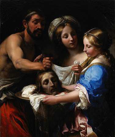 萨洛米与圣约翰浸信会会长`Salome with the Head of Saint John the Baptist (1670s) by Onorio Marinari