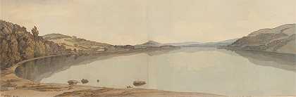 温德米尔湖`Lake Windermere (1786) by Francis Towne