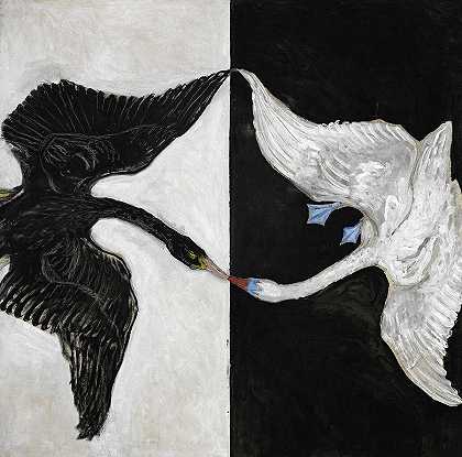 天鹅2号`The Swan, No.2 by Hilma af Klint