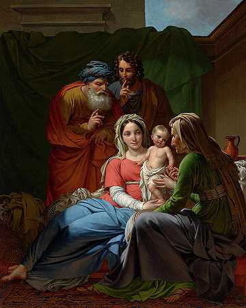 《神圣家庭》，1820年`The Holy Family, 1820 by Joseph Paelinck