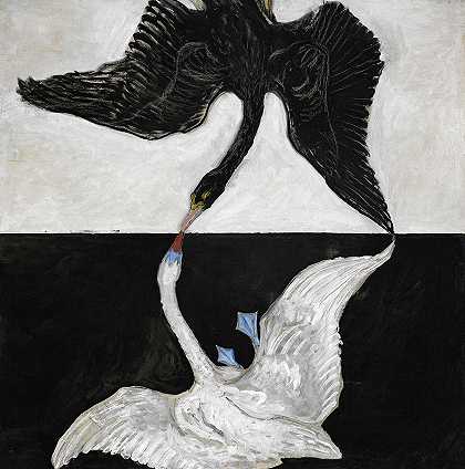 天鹅，3号`The Swan, No.3 by Hilma af Klint