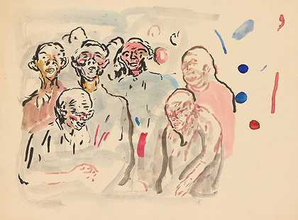 人`Mennesker (ca 1905) by Edvard Munch