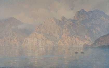 托博尔（意大利加尔达湖）`Torbole (Lac De Garde, Italie) (1925) by Henry Brokman