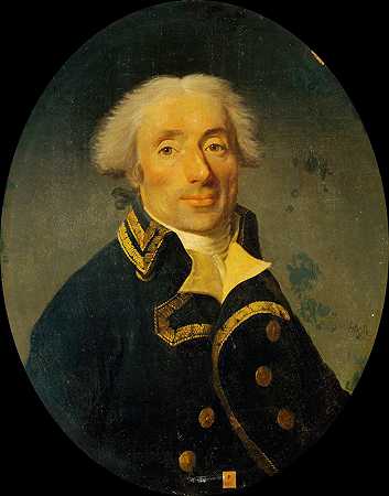 肖像D少将`Portrait dun général de division (1791 ~ 1794) by Joseph Boze