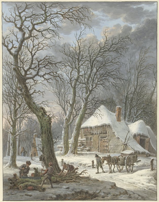 Windows共享`Winterlandschap (1759 ~ 1842) by Pieter Pietersz. Barbiers