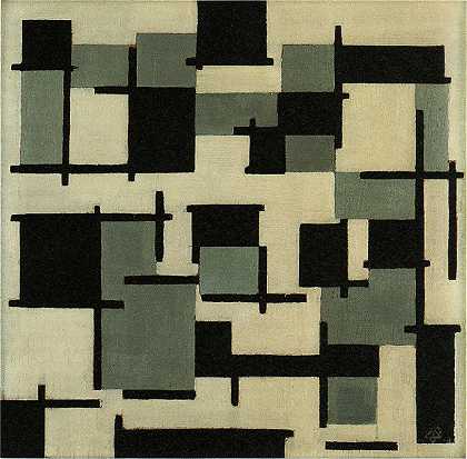 构成十三`Composition XIII (1918) by Theo van Doesburg