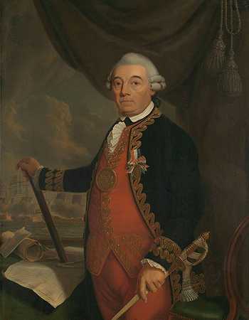 约翰·阿诺德·佐特曼肖像`Portrait of Johan Arnold Zoutman (1801) by Cornelis Van Cuylenburgh II