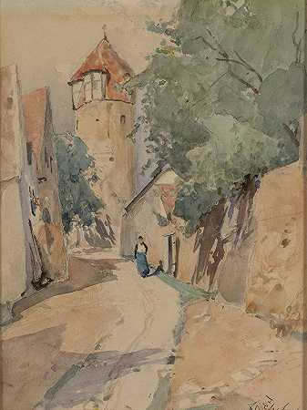 苏尔茨巴赫`Sulzbach (1917) by Eduard Zetsche