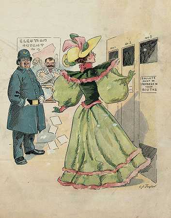 压制女性选举权`A squelcher for woman suffrage (1894) by Charles Jay Taylor