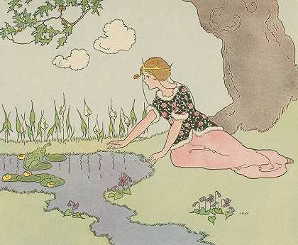 青蛙王子`The frog prince (1921) by Margaret Evans Price