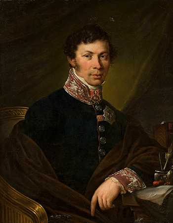 沃伊切赫·罗戈齐恩斯基肖像`Portrait of Wojciech Rogoziński by Franciszek Ksawery Lampi