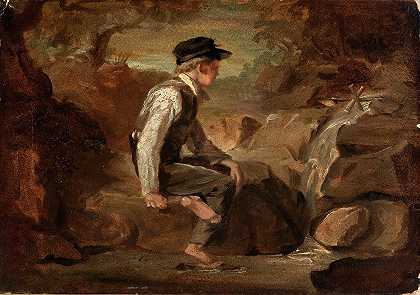 年轻的机械师`The Young Mechanic (ca. 1839) by Miner Kilbourne Kellogg