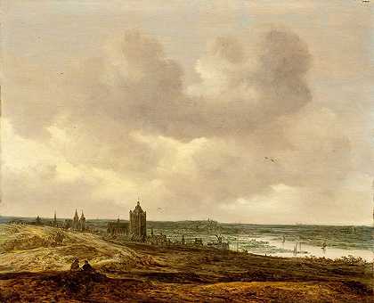 阿纳姆景观`View of Arnhem (1646) by Jan van Goyen