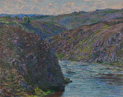 坩埚的沟壑`Les ravins de la Creuse (1889) by Claude Monet