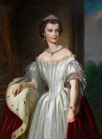 奥地利皇后伊莎贝拉`Kaiserin Elisabeth von Österreich (1854)