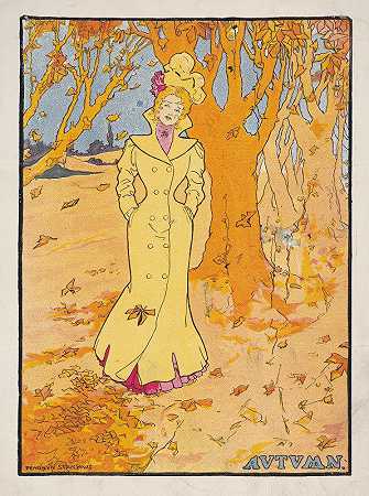 秋天`Autumn (1907) by Penrhyn Stanlaws